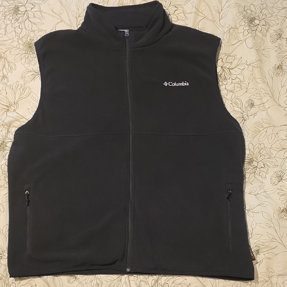 Columbia Charcoal Fleece Vest Men's XXL